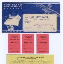 Northland Transportation Co. Envelope with Tickets